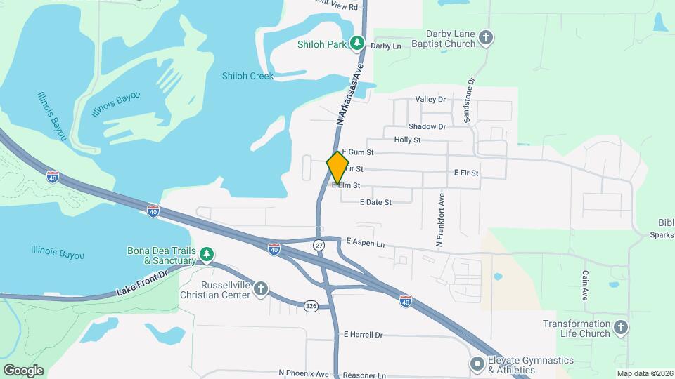 102 E Elm St Map and Location Details