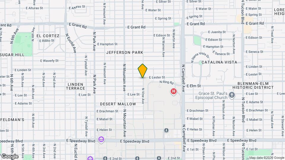 1448 E Lester St Map and Location Details
