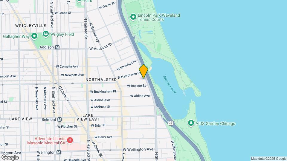 3410 N Lake Shore Dr, Unit 14F Map and Location Details