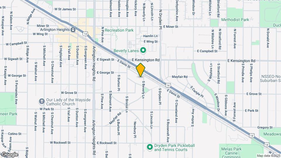 721 E Davis St Map and Location Details