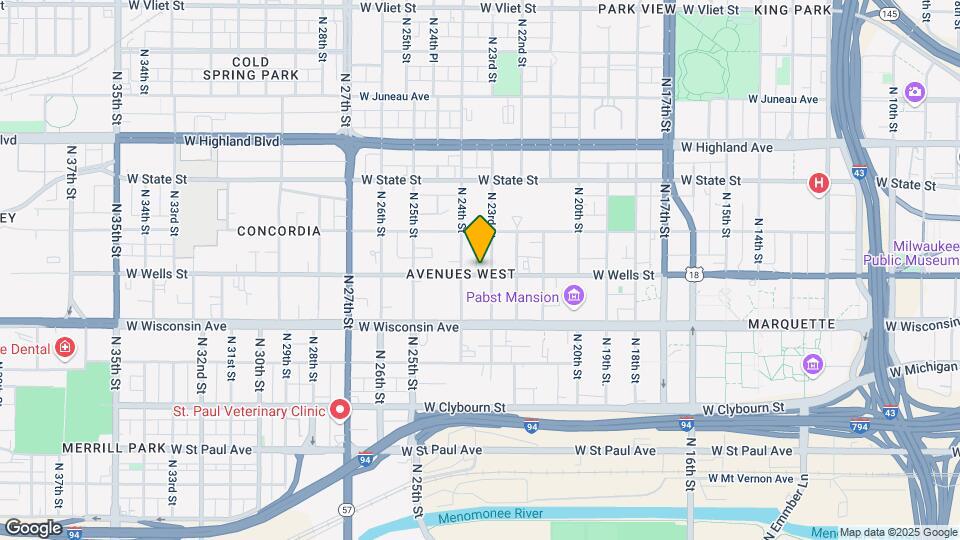 2314 W Wells St Map and Location Details