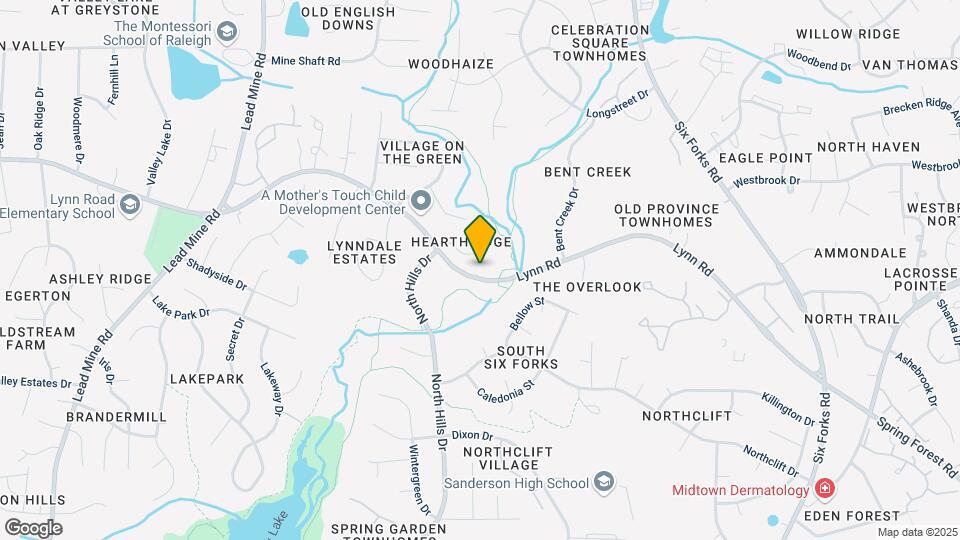 909 Hearthridge Rd Map and Location Details