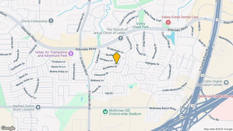 2620 Bordeaux Dr Map and Location Details