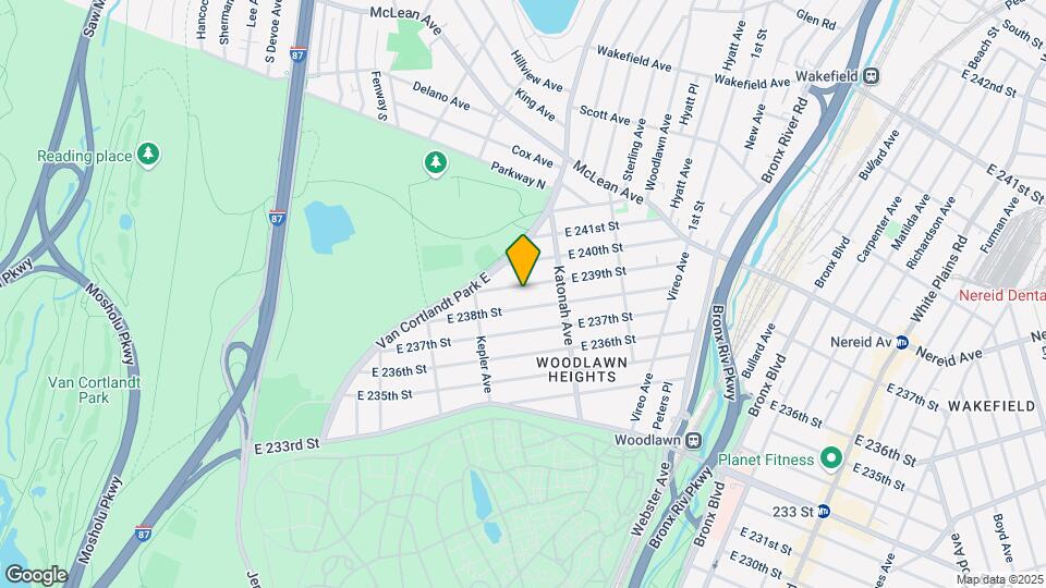 248 E 239th St-Unit -BASEMENT Map and Location Details