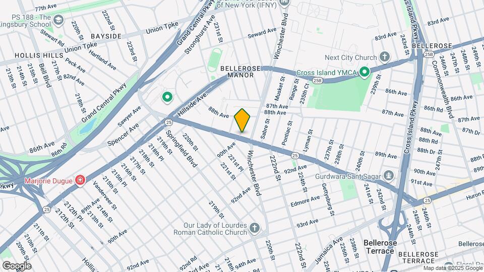 222-03 Braddock Ave Map and Location Details