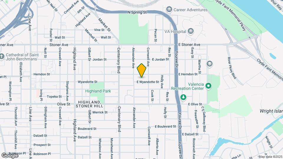 128 E Wyandotte St Mapa y Detalles de la Ubicación
