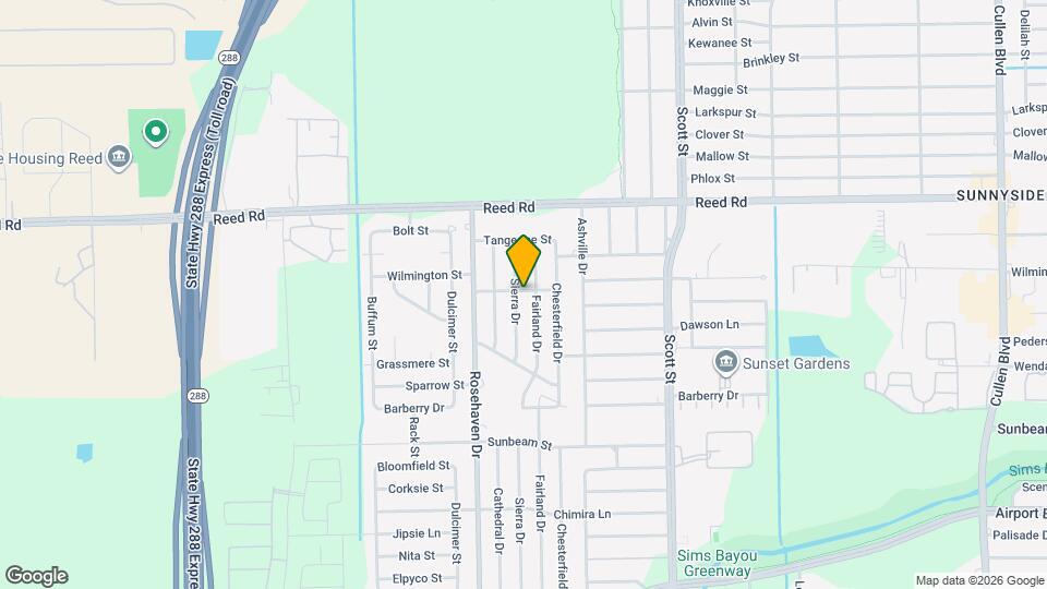 9401 Sierra Dr Map and Location Details