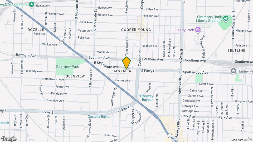 1145 Tanglewood St Mapa y Detalles de la Ubicación