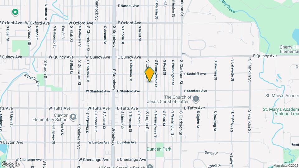 4454 S Logan St Map and Location Details