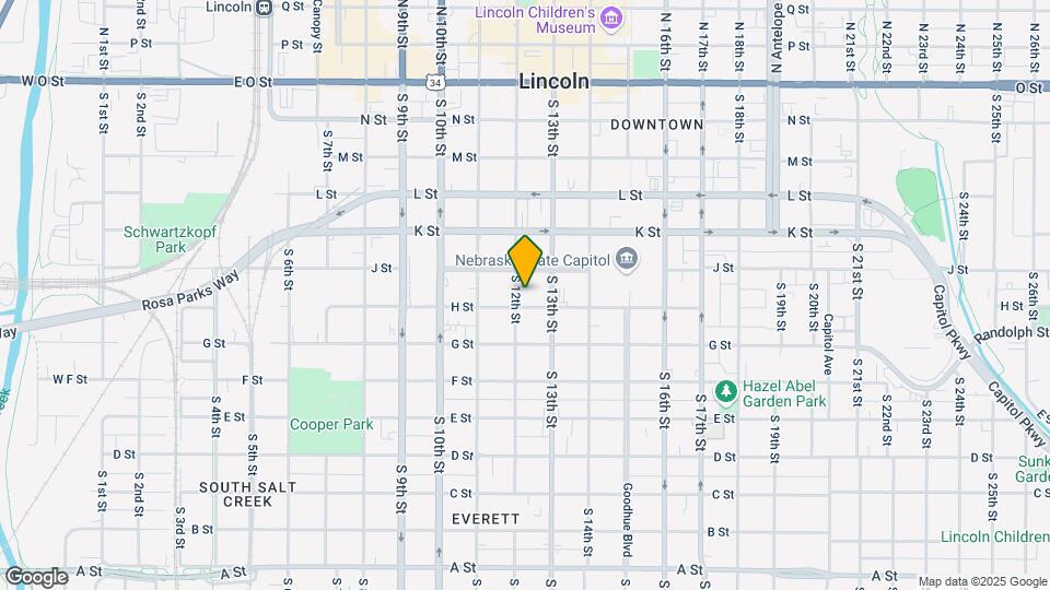 640 S 12th St Map and Location Details