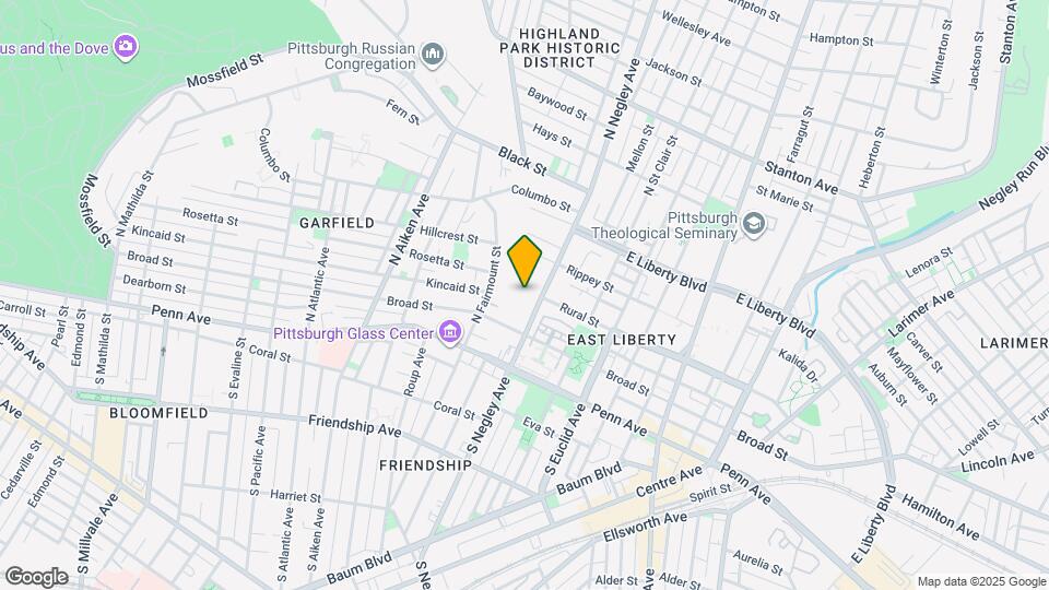 227 N Negley Ave Map and Location Details