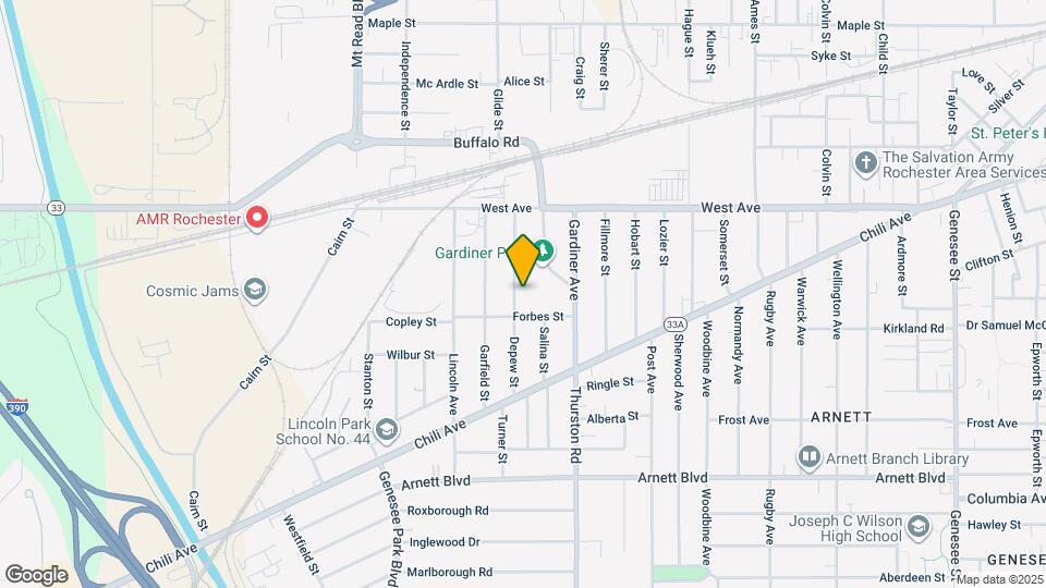 114-116-116 Depew St Map and Location Details