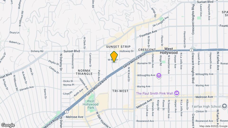 930 Westbourne Dr Map and Location Details