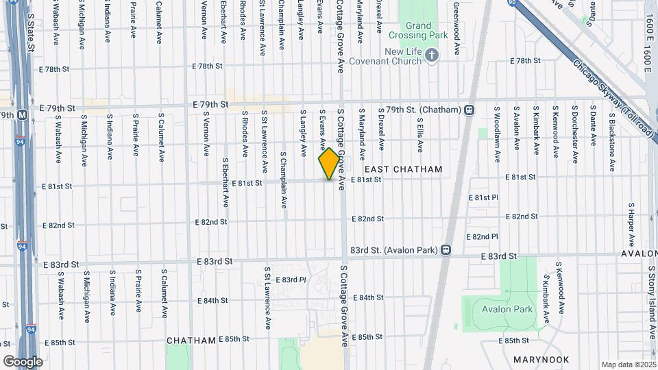 8103 S Evans Ave Map and Location Details