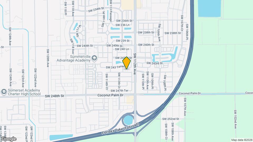 11257 SW 244th Terrace Map and Location Details