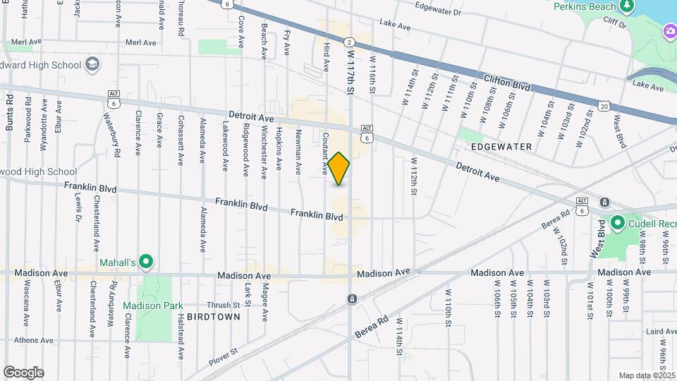 1496 W 117th St Map and Location Details