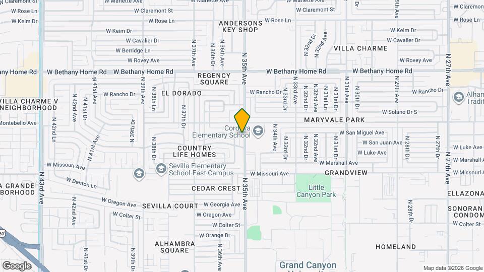 5632 N 35th Ave Map and Location Details