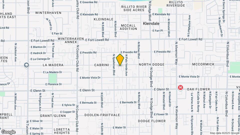3434 E Blacklidge Dr Map and Location Details
