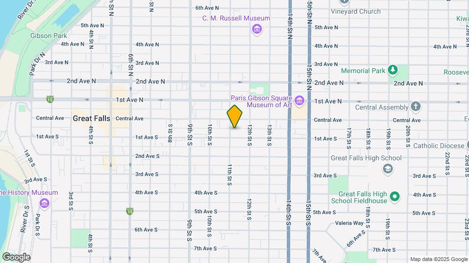 1107 1st Ave S Map and Location Details