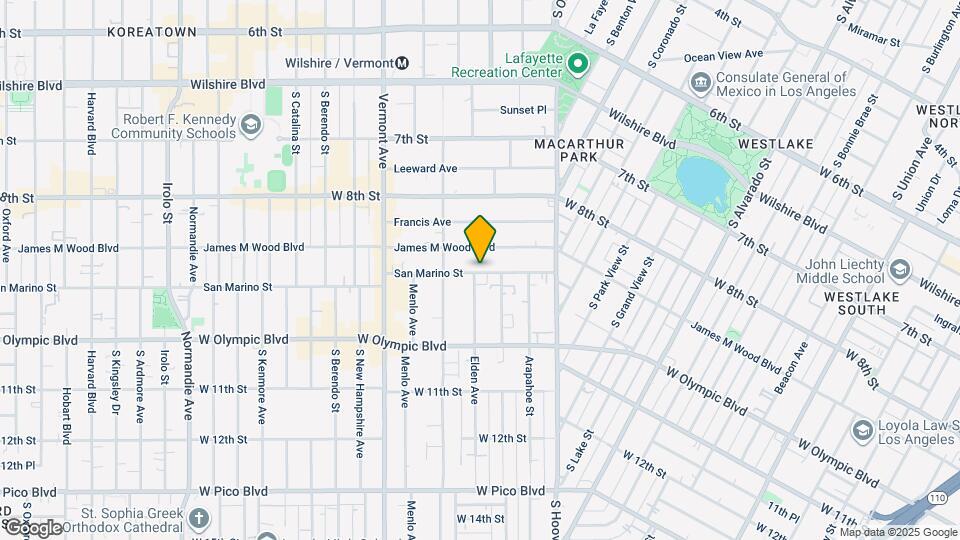 2743 San Marino St Map and Location Details