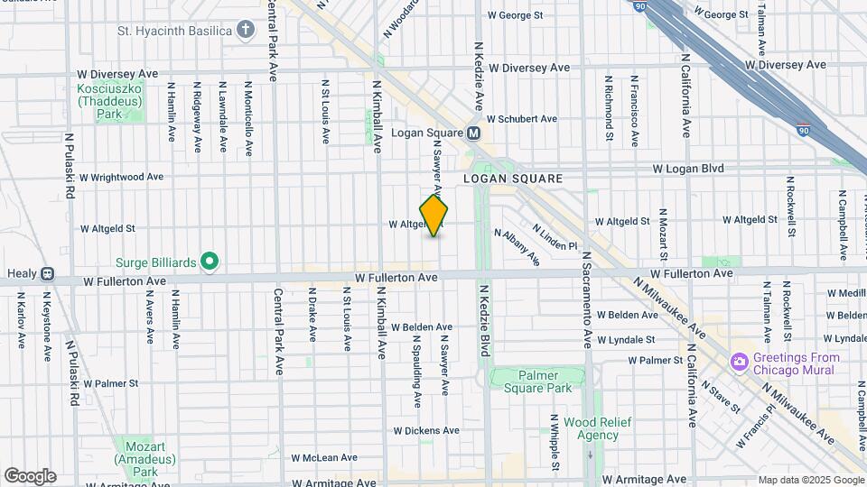 2434 N Sawyer Ave Map and Location Details