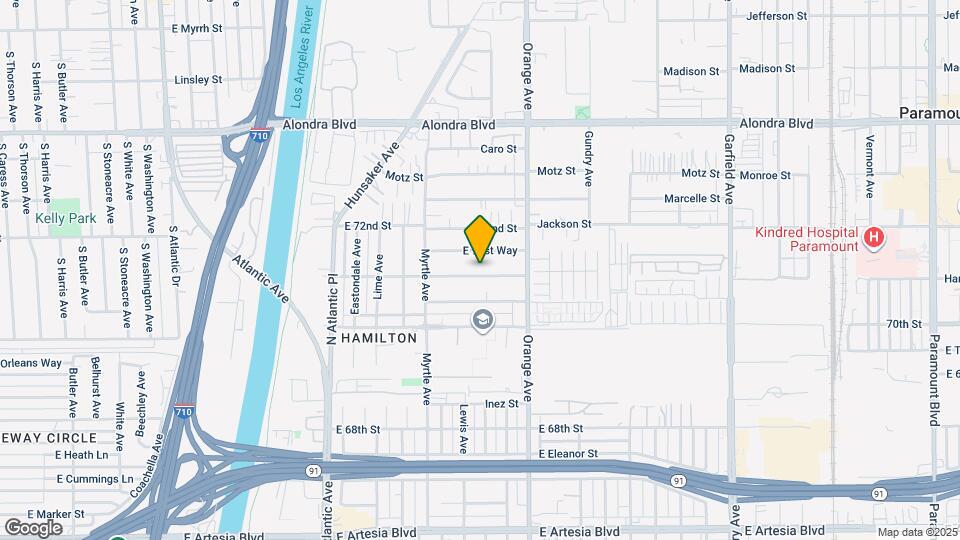 1075 E 71st St Map and Location Details