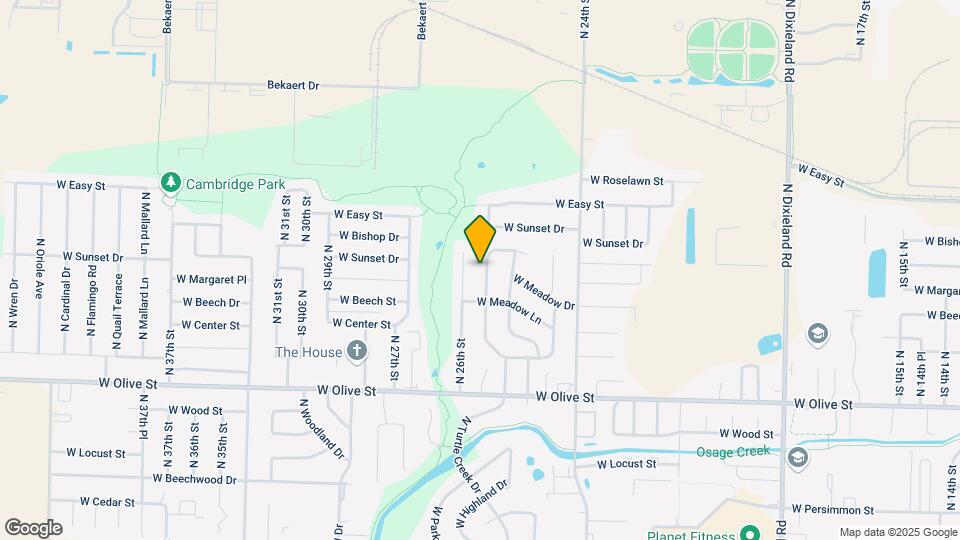 1020 N Turtle Creek Dr Map and Location Details