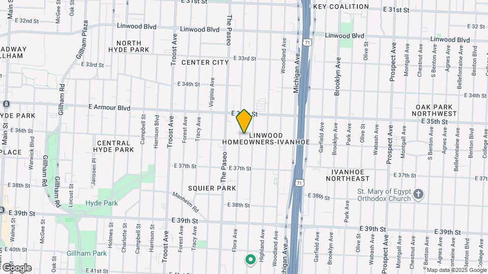 3543 Flora Ave Map and Location Details