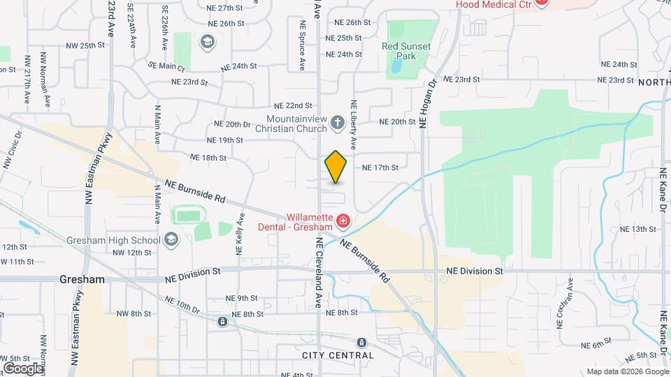 1568 NE Cleveland Ave Map and Location Details