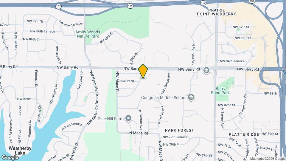 8303 N Everton, Unit Apt C Map and Location Details