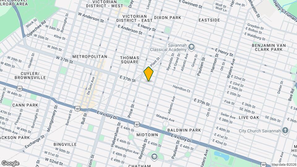 526 E 37th St Mapa y Detalles de la Ubicación