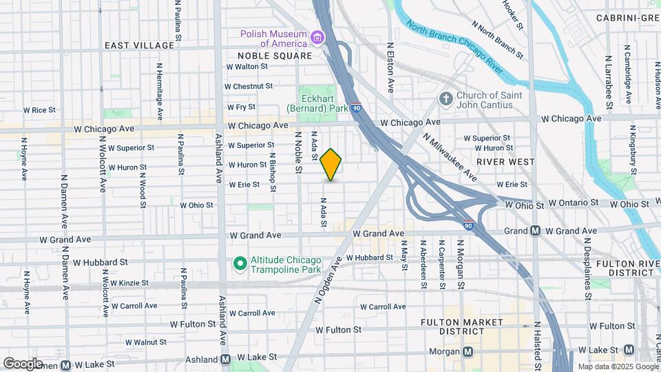 1319 W Erie St Map and Location Details
