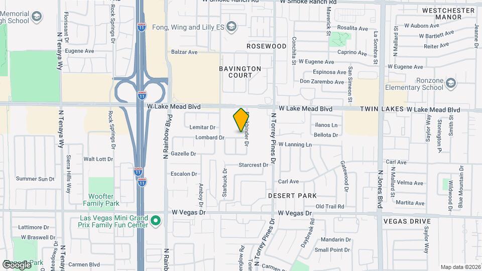 6492 Lombard Dr Map and Location Details