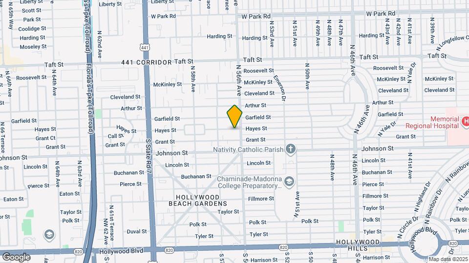 5606 Hayes St Map and Location Details