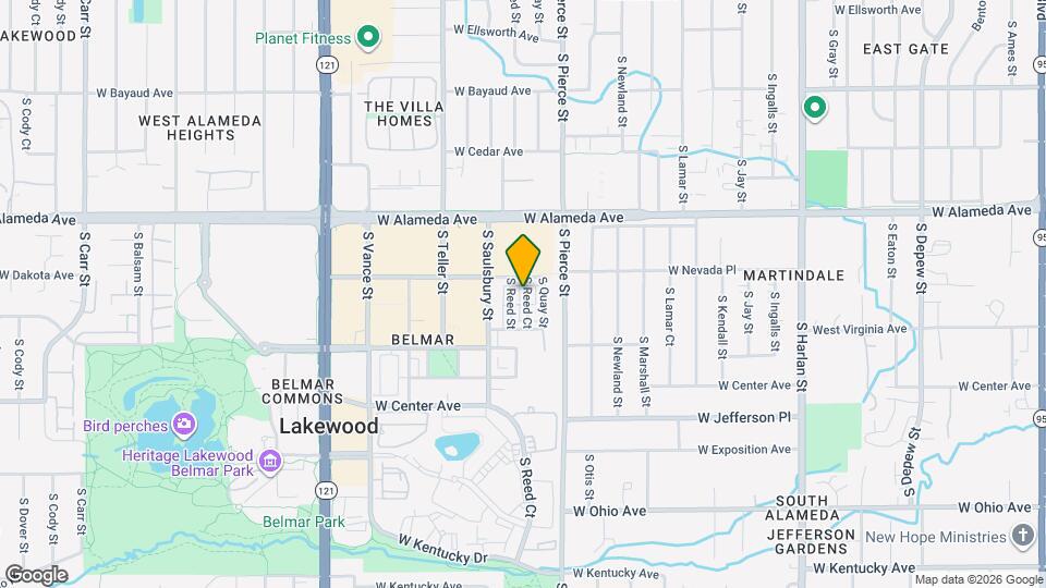 423 S Reed Ct Map and Location Details