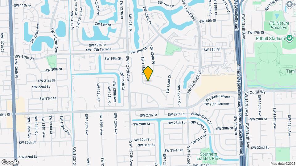 12505 SW 22nd Terrace Map and Location Details