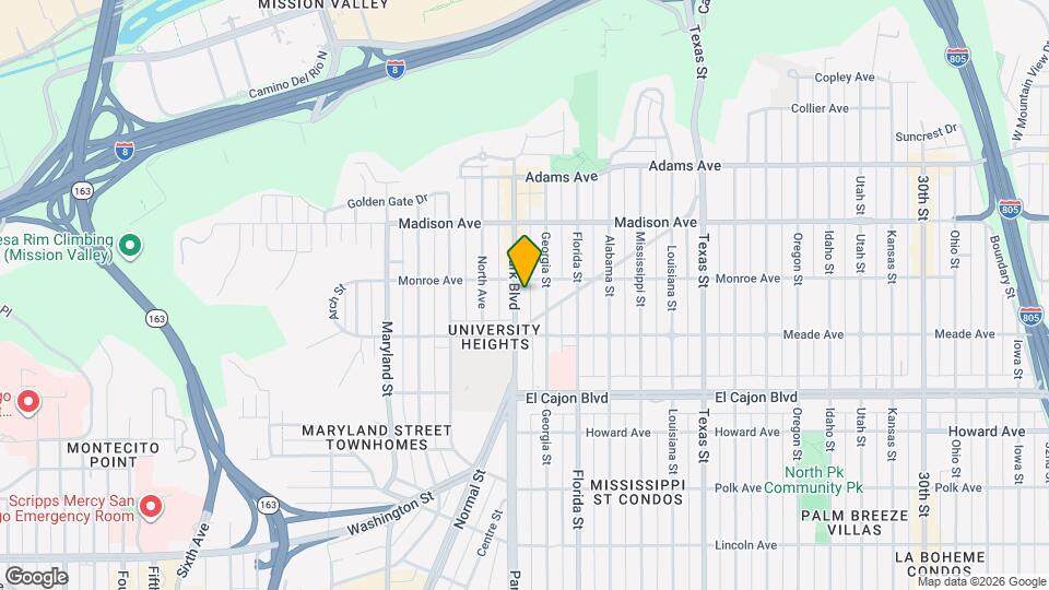 4461 Park Blvd Map and Location Details