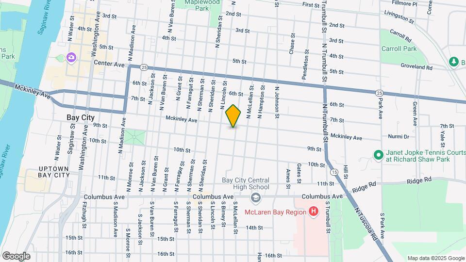 415 N Birney St Map and Location Details