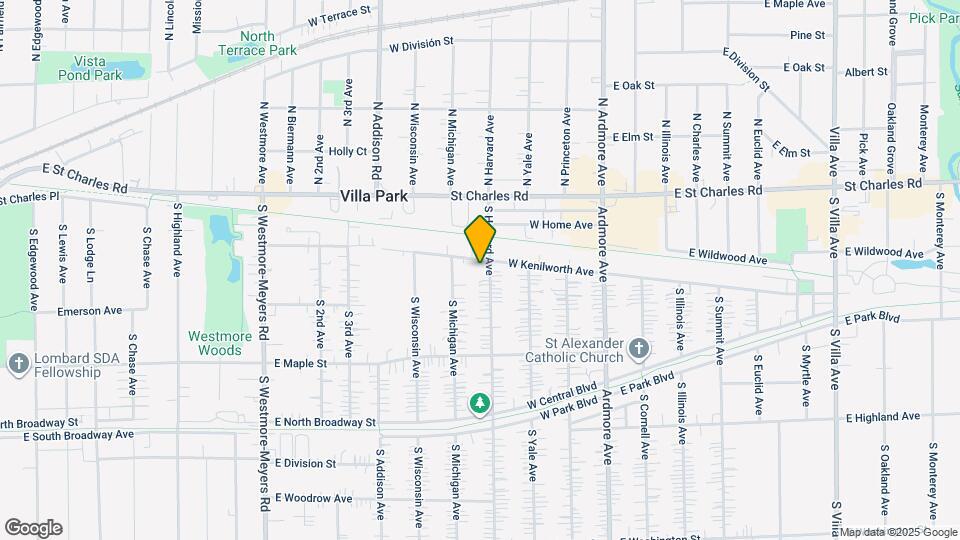 106 S Harvard Ave Map and Location Details