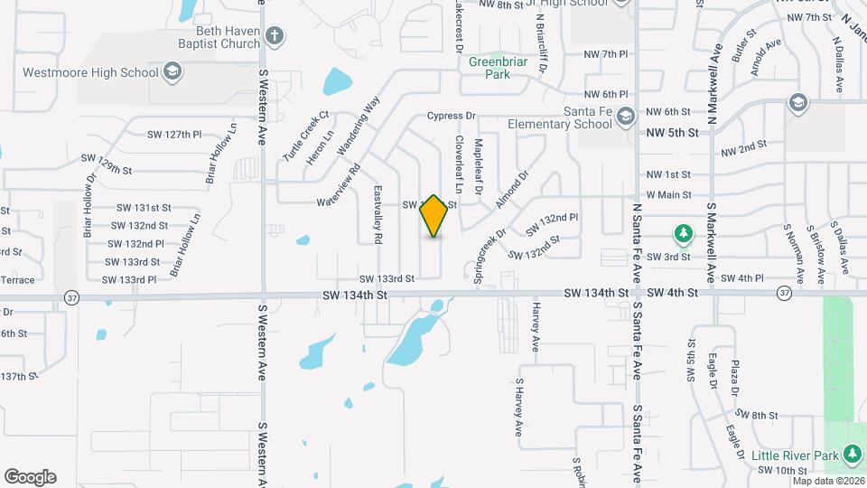 13233 Eastridge Dr Map and Location Details