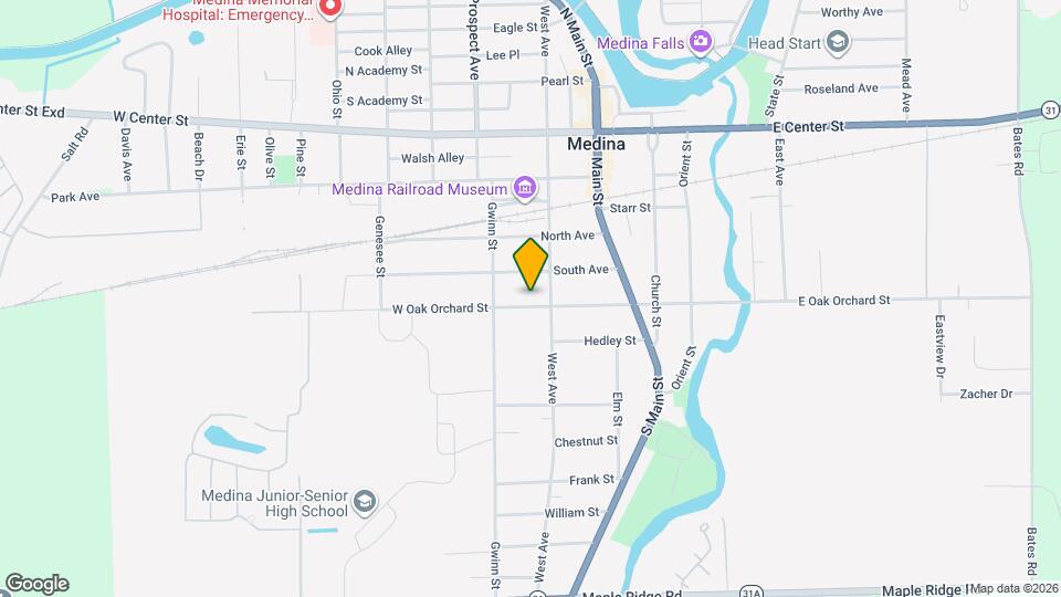 210 W Oak Orchard St Map and Location Details