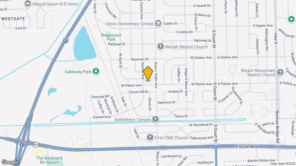 626 W Patton Ave Map and Location Details