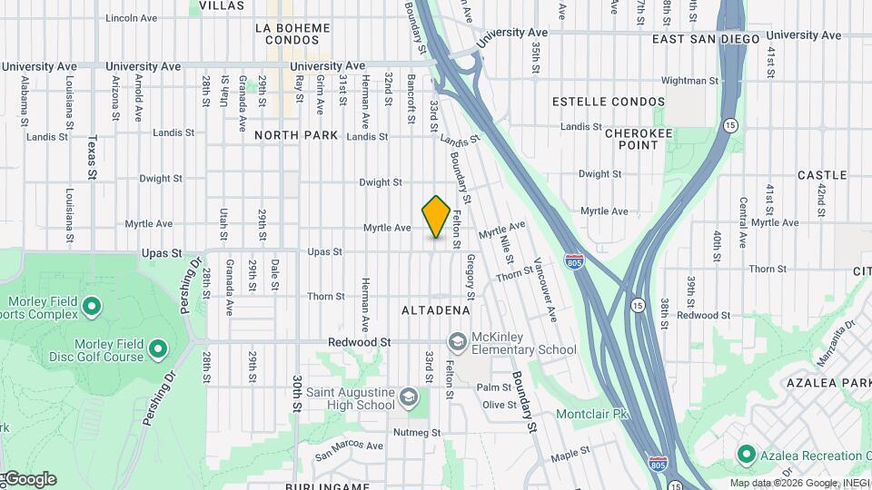 3407-3411 33rd St Map and Location Details