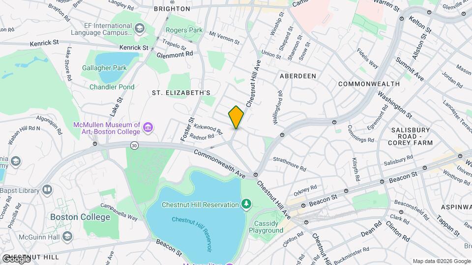 204 Chestnut Hill Ave Map and Location Details