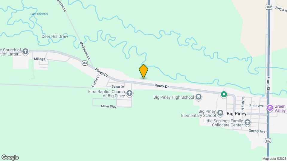 1411 Piney Dr Map and Location Details