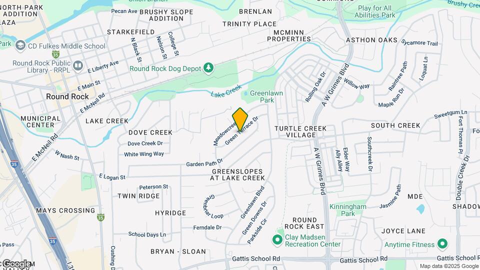 1305 Green Terrace Dr Map and Location Details