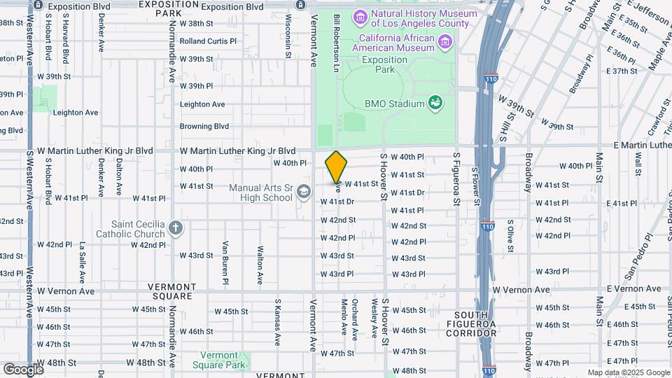 900 W 41st St Map and Location Details