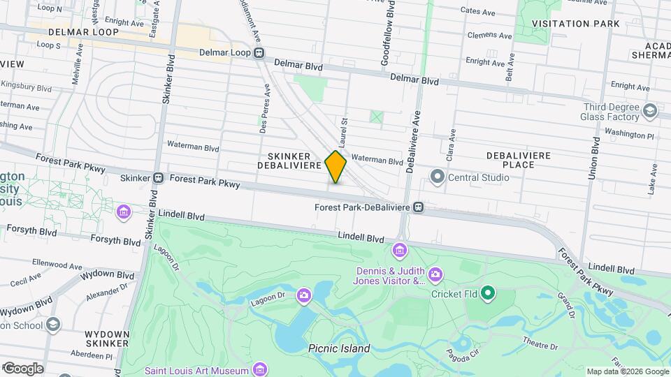 5788 Pershing Ave Map and Location Details