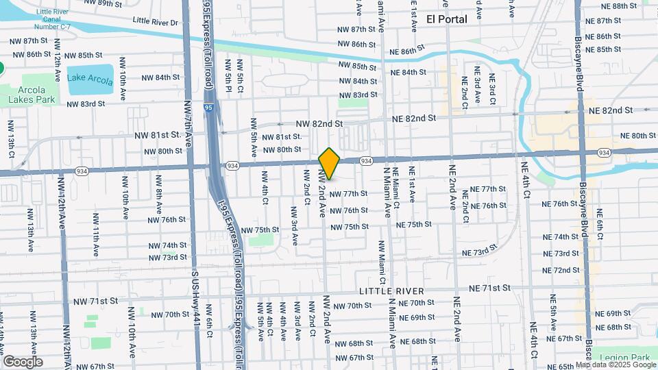 7731 NW 2nd Ave Map and Location Details