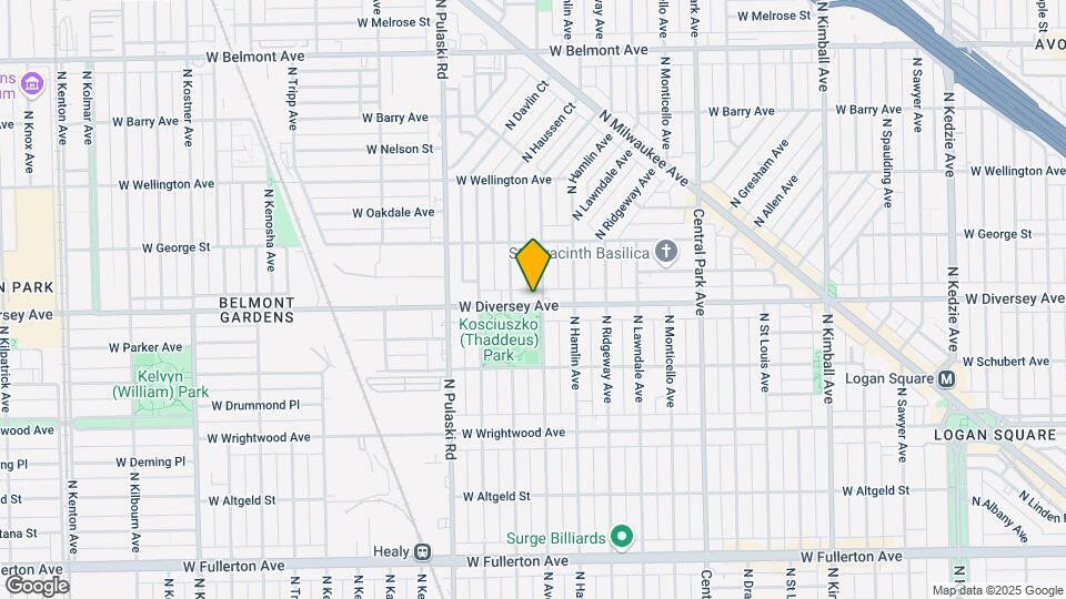 3840 W Diversey Ave, Unit 2 Map and Location Details
